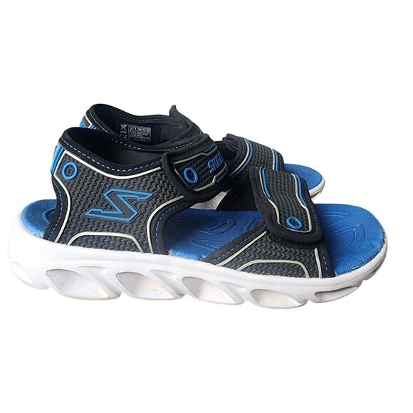 Skechers S Light Hypno-Splash Sandals Black Blue Big Boys US 3 - Picture 1 of 11